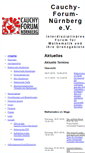 Mobile Screenshot of cauchy-forum-nuernberg.de