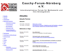 Tablet Screenshot of cauchy-forum-nuernberg.de
